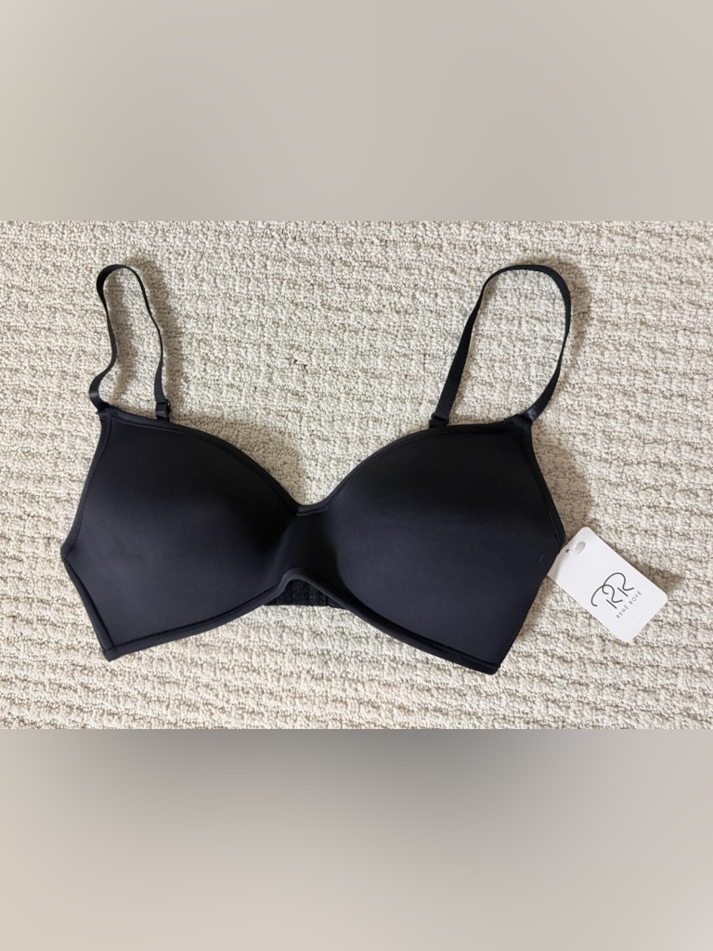 Rene Rofe Black Molded Seamless Everyday Bra